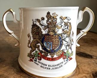 English Silver Jubilee mug, 1977