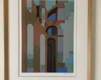 Signed print by Northfield artist Barbara Smith, 1977
