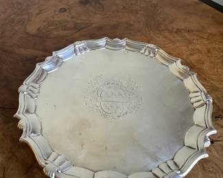 Georgian sterling silver salver 