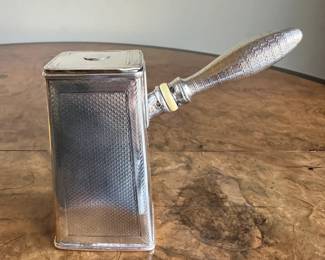 Sterling silver Georgian shaving brush from travel set