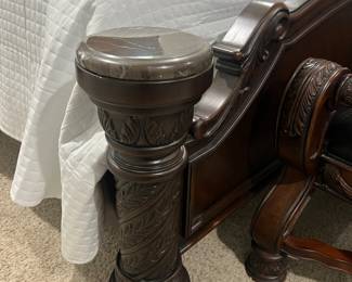 Marble and sturdy wood columns