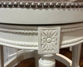 Fine detail in bar stools, mint condition