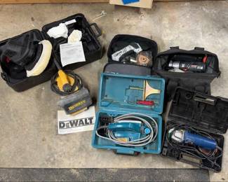 Dewalt, Makita, Craftsman, Ryobi Tools With Cases