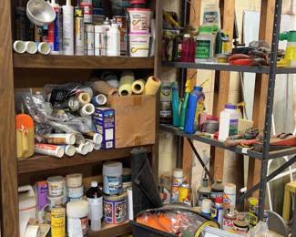 Mystery Lot Of Paint Supplies Chemicals Lawn And More