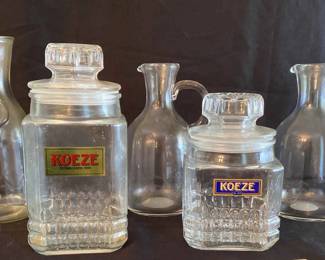 Glass Pitchers And Containers