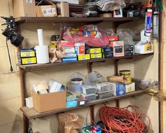 Garage Assortment Shelf Contents