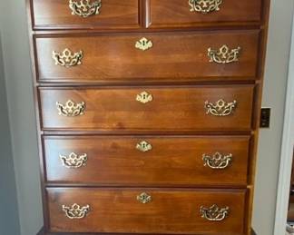 009 American Drew Highboy Chest of Drawers