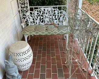 Outside Porch Bench And Decor