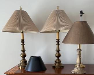 Brass Lamp Shade Assortment