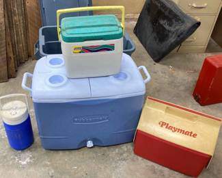 Various Vintage Coolers