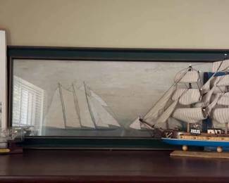 Michael Rigger Lighthouse Drawing Prints, Ouragan Ship More