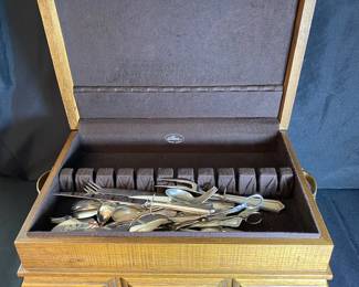 Silver Plated Flatware Miscellaneous And Display Box
