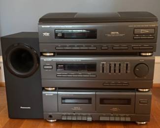 Sharp CD Cassette Amplifier With Panasonic Speaker