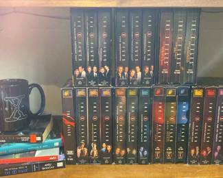 The X Files VHS Tapes Books And Mug