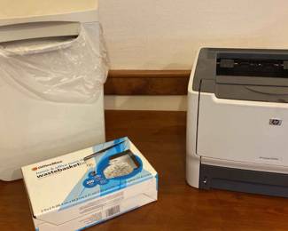 Royal Electric Paper Shredder And HP Laser Jet P2015d Printer