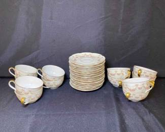 Theodore Haviland Hamilton China Cups And Saucers