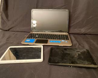 HP Laptop, Samsung And Motorola Tablets