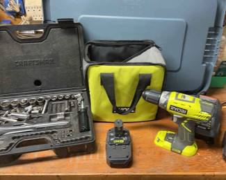 Ryobi Drill Batteries Craftsman Socket Set