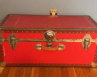 Vintage Red Trunk