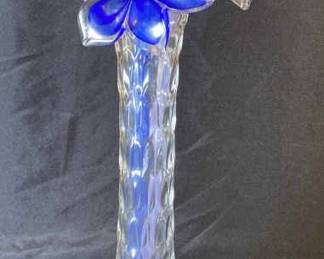 Glass Flowers And Vase