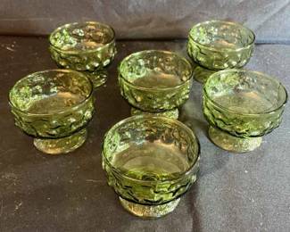 Milano Green Glass Sherbet Cup