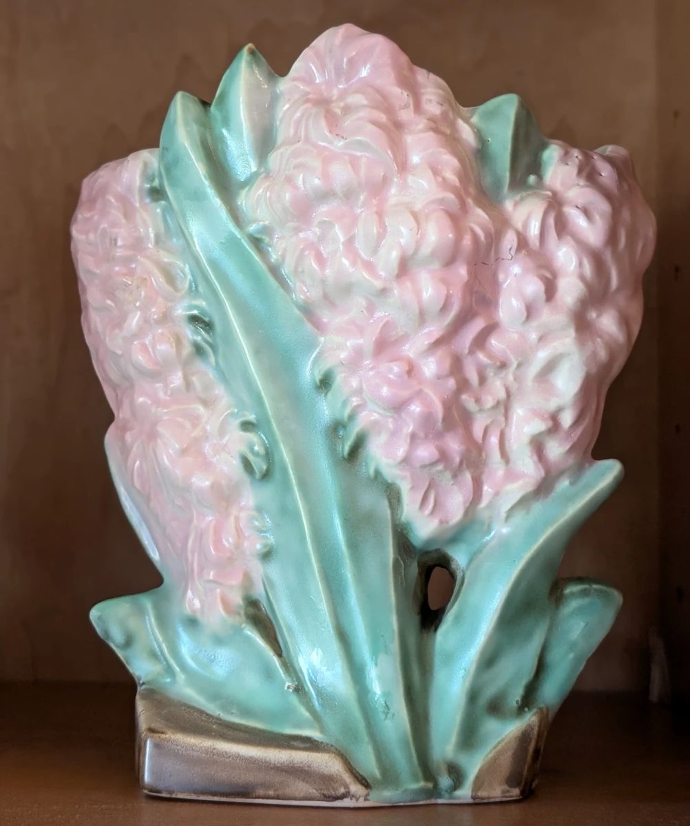 McCoy Pottery Pink Hyacinth Vase