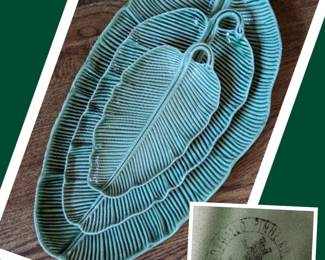 Bordallo Pinheiro Made in Portugal Banana Leaf Serving Bowl Dish