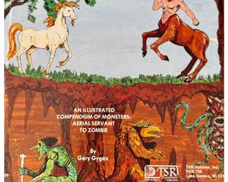 REMOVED BY FAMILY: Dungeons & Dragons (D&D) Hardback Book: 1979, Monster Manual 