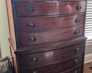 Duncan Phyfe Style Highboy Dresser