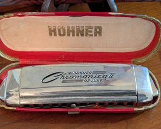 Vintage Hohner Chromonica II Deluxe Harmonica 