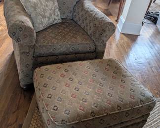 Laine Upholstered Chair and Ottoman 