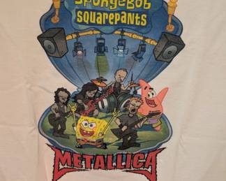 Metallica SpongeBob T Shirt
