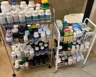 Many types of supplemental pills & potions.