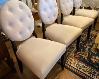 Ethan Allen chairs & table with 1 leaf