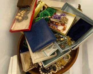 Jewelry has not been unpacked yet. Lots to go through