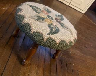 Vintage round footstool $12
