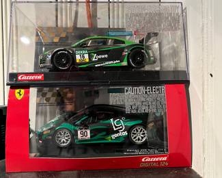 Carrea Audi R8 LMS $45 (above)                                                     
Carrera CAR23839 Digital124 Ferrari 458 Italia GT3  $50 