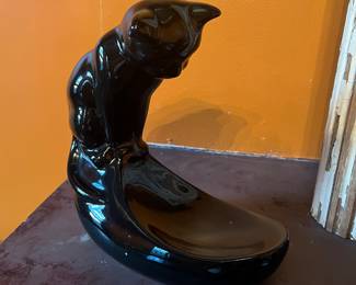Mid-Century Royal Hager Black Cat Fish stand, $20