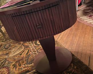 Pedestal side table $85