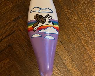 Hand-painted bicycle seat $25
