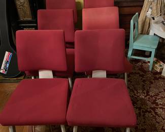 Mid-Century Brush Steel Chairs, $75 each                                                        
Set of 6 $425 