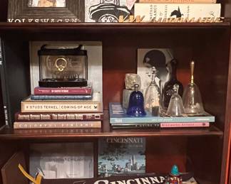 Cincinnati memorabilia, books, artwork and bell collection