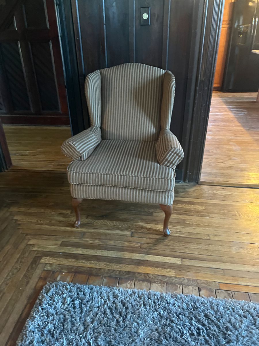 Wing backed chair