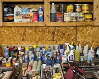 Lots of Painting Supplies!  Electric Chainsaw Sharpener