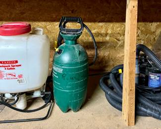 Backpack and Hand Held Fertilizer Sprayers, Sump Pump