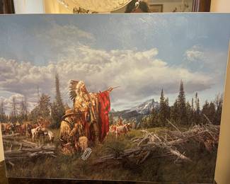 PAUL CALLE IN THE LAND OF THE TETON SIOUX GICLEE ON CANVAS