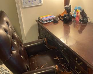 Vintage cherry wood desk