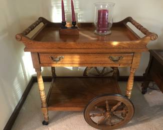 Mid century bar cart