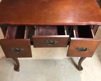 Antique Three Drawer Lowboy. 32"L 16"W 32"H