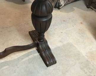 Antique Trestle Table. 54"L 20"W 30"H